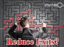 reduce exit rates - giảm tỷ lệ thoát - giảm exit rate